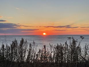 Sunset on the Hohe Ufer